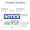 Signmission Recycled Water Used On Lawns, 14 in W x Rectangle, Plastic OS-2PACK-NS-P-1014-L-18006 - alternate 3
